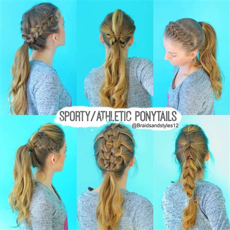 A low side braid is a great workout hairstyle for longer hair. . Beginner easy sporty hairstyles